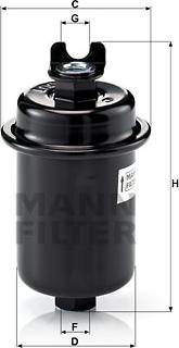 Mann-Filter WK 612/4 - Filtre à carburant parts5.com