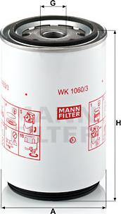 Mann-Filter WK 1060/3 x - Fuel filter parts5.com