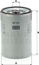 Mann-Filter WK 1070 x - Filtro combustible parts5.com