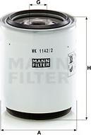 Mann-Filter WK 1142/2 x - Filtro combustible parts5.com