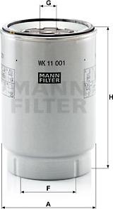 Mann-Filter WK 11 001 x - Filtru combustibil parts5.com