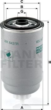 Mann-Filter WK 842/11 - Filter za gorivo parts5.com