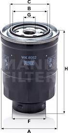 Mann-Filter WK 8052 z - Fuel filter parts5.com