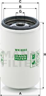 Mann-Filter WK 8003 x - Fuel filter parts5.com