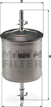 Mann-Filter WK 832/2 - Filter goriva parts5.com