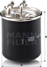 Mann-Filter WK 820/2 x - Palivový filtr parts5.com