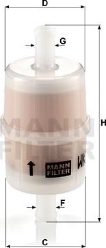 Mann-Filter WK 32/7 - Φίλτρο καυσίμου parts5.com