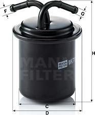 Mann-Filter WK 711 - Filtro combustible parts5.com
