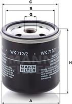 Mann-Filter WK 712/2 - Filtro combustible parts5.com