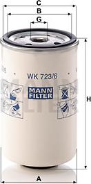 Mann-Filter WK 723/6 - Üzemanyagszűrő parts5.com