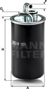 Mann-Filter WK 722/1 - Filtro combustible parts5.com