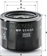 Mann-Filter WP 914/80 - Oljni filter parts5.com