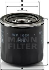 Mann-Filter WP 1026 - Oljni filter parts5.com