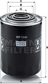 Mann-Filter WP 1144 - Oil Filter parts5.com