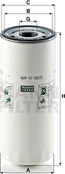 Mann-Filter WP 11 102/3 - Filtro de aceite parts5.com