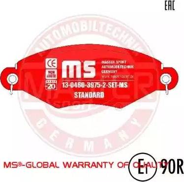 MASTER-SPORT GERMANY 13046039752-SET-MS - Brake Pad Set, disc brake parts5.com