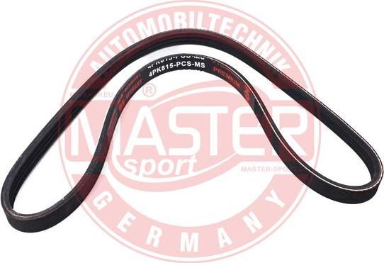 MASTER-SPORT GERMANY 4PK815-PCS-MS - Ozubený klinový remeň parts5.com