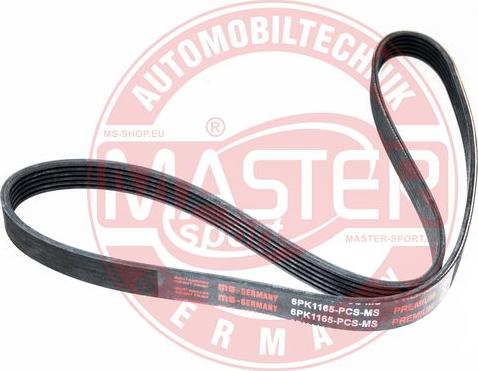 MASTER-SPORT GERMANY 6PK1165-PCS-MS - Keilrippenriemen parts5.com