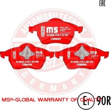 MASTER-SPORT GERMANY 13046071102-SET-MS - Set placute frana,frana disc parts5.com