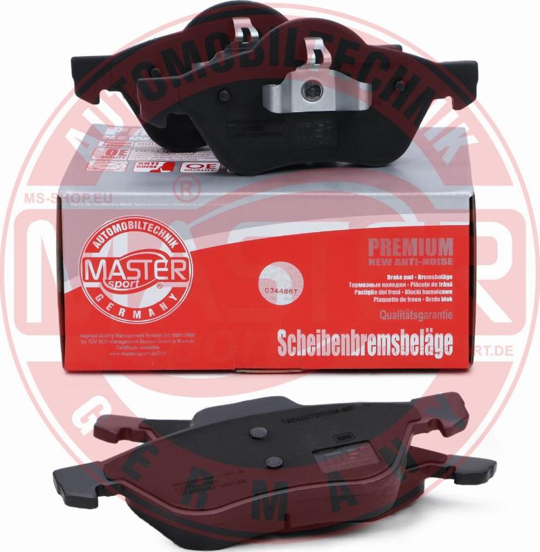 MASTER-SPORT GERMANY 13046072212N-SET-MS - Fékbetétkészlet, tárcsafék parts5.com