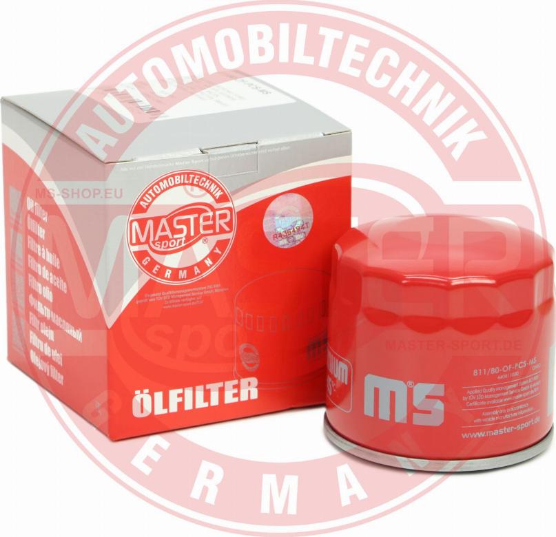 MASTER-SPORT GERMANY 811/80-OF-PCS-MS - Olejový filtr parts5.com