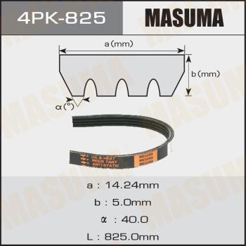 MASUMA 4PK825 - Ozubený klínový řemen parts5.com