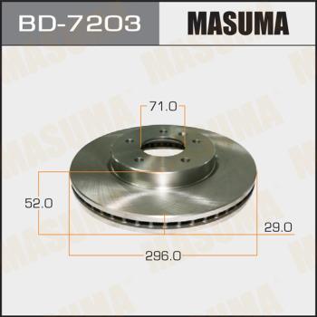 MASUMA BD-7203 - Disc frana parts5.com