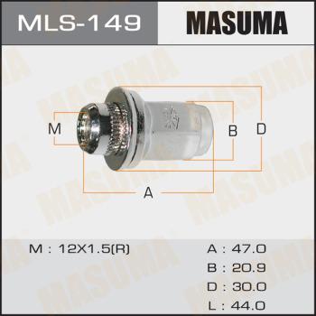 MASUMA MLS149 - Tuerca de rueda parts5.com