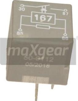 Maxgear 50-0112 - Rele, polttoainepumppu parts5.com