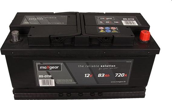 Maxgear 583400072 D722 - Μπαταρία εκκίνησης parts5.com