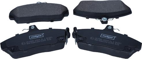 Maxgear 19-0543 - Brake Pad Set, disc brake parts5.com