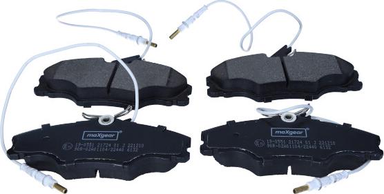 Maxgear 19-0551 - Brake Pad Set, disc brake parts5.com