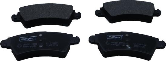 Maxgear 19-0553 - Brake Pad Set, disc brake parts5.com