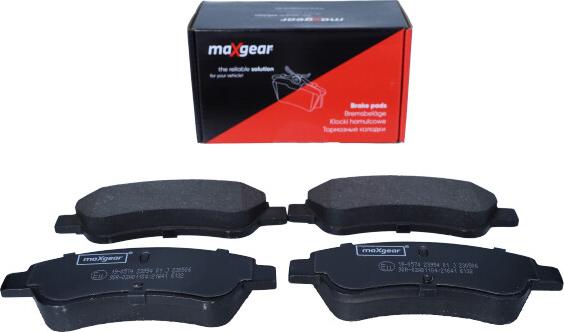 Maxgear 19-0574 - Sada brzdových destiček, kotoučová brzda parts5.com