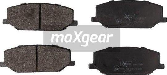 Maxgear 19-1994 - Zestaw klocków hamulcowych, hamulce tarczowe parts5.com