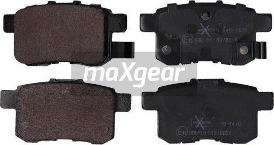 Maxgear 19-1476 - Jarrupala, levyjarru parts5.com