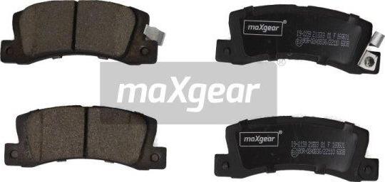 Maxgear 19-1159 - Тормозные колодки, дисковые, комплект parts5.com