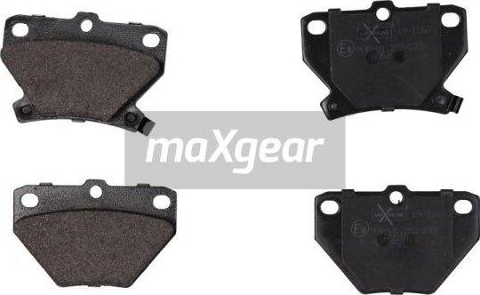 Maxgear 19-1160 - Sada brzdových platničiek kotúčovej brzdy parts5.com