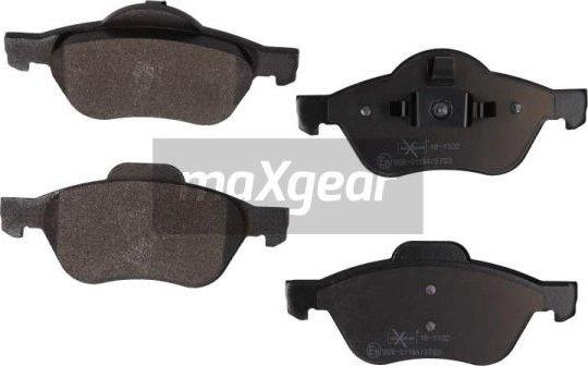 Maxgear 19-1102 - Тормозные колодки, дисковые, комплект parts5.com