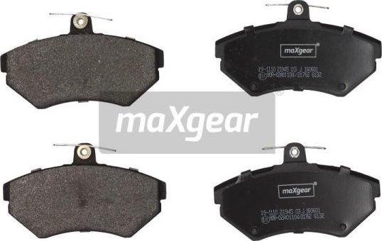 Maxgear 19-1110 - Juego de pastillas de freno parts5.com