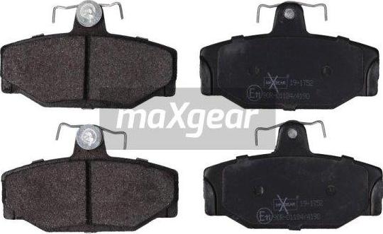 Maxgear 19-1752 - Brake Pad Set, disc brake parts5.com