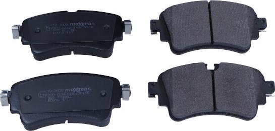 Maxgear 19-3609 - Brake Pad Set, disc brake parts5.com