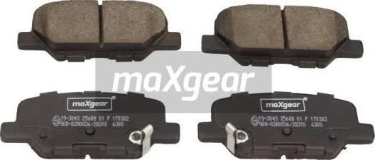 Maxgear 19-3043 - Juego de pastillas de freno parts5.com