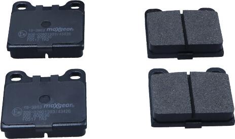 Maxgear 19-3863 - Brake Pad Set, disc brake parts5.com