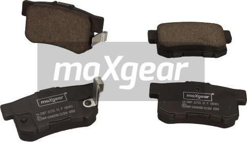 Maxgear 19-3387 - Zestaw klocków hamulcowych, hamulce tarczowe parts5.com