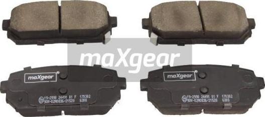 Maxgear 19-2990 - Juego de pastillas de freno parts5.com