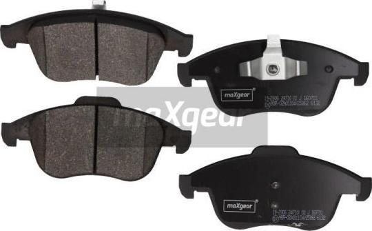 Maxgear 19-2906 - Sada brzdových destiček, kotoučová brzda parts5.com