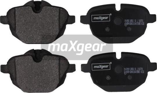 Maxgear 19-2900 - Komplet pločica, disk-kočnica parts5.com