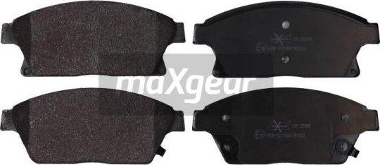 Maxgear 19-2088 - Sada brzdových destiček, kotoučová brzda parts5.com