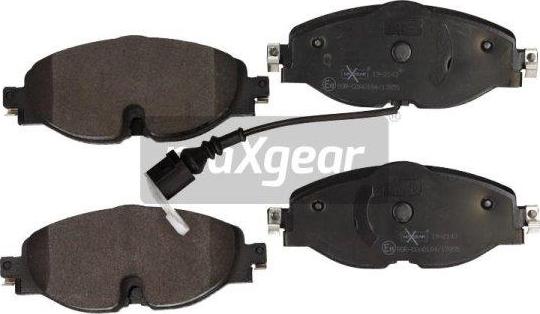 Maxgear 19-2143 - Zestaw klocków hamulcowych, hamulce tarczowe parts5.com